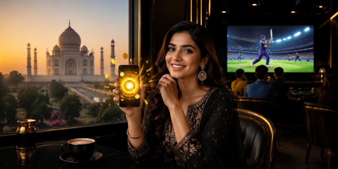 Live casino dealer interacting with players in India